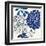 Blue Floralesque 2-Bella Dos Santos-Framed Art Print