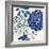 Blue Floralesque 2-Bella Dos Santos-Framed Art Print