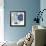 Blue Floralesque 2-Bella Dos Santos-Framed Art Print displayed on a wall