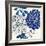 Blue Floralesque 2-Bella Dos Santos-Framed Art Print