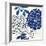 Blue Floralesque 2-Bella Dos Santos-Framed Art Print