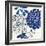 Blue Floralesque 2-Bella Dos Santos-Framed Art Print