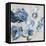 Blue Florals Cascade-Asia Jensen-Framed Stretched Canvas