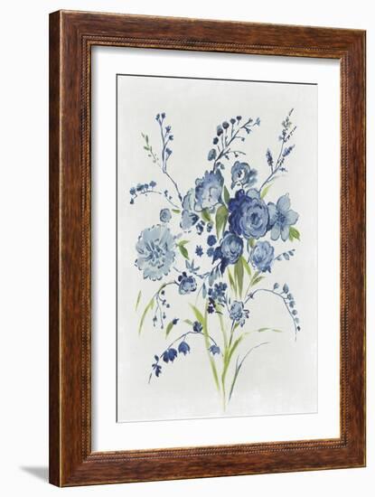 Blue Florals I-Asia Jensen-Framed Art Print