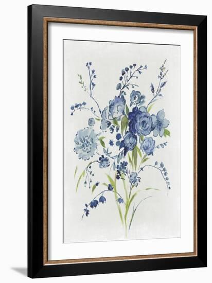 Blue Florals I-Asia Jensen-Framed Art Print