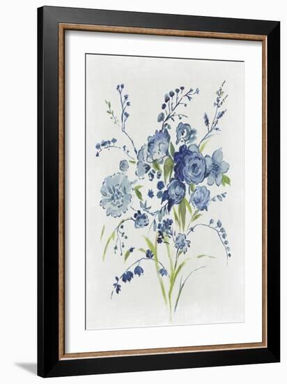 Blue Florals I-Asia Jensen-Framed Premium Giclee Print