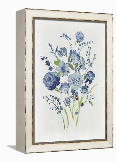 Blue Florals II-Asia Jensen-Framed Stretched Canvas