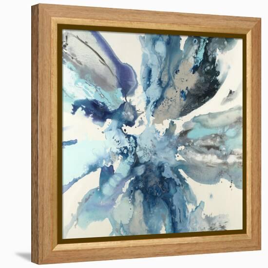 Blue Flower Explosion-Randy Hibberd-Framed Stretched Canvas