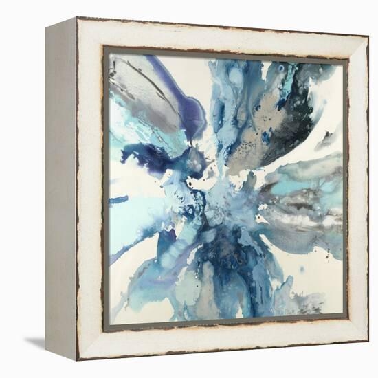 Blue Flower Explosion-Randy Hibberd-Framed Stretched Canvas