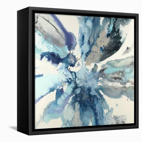 Blue Flower Explosion-Randy Hibberd-Framed Stretched Canvas