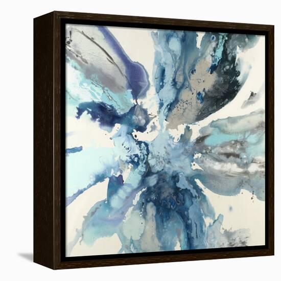 Blue Flower Explosion-Randy Hibberd-Framed Stretched Canvas