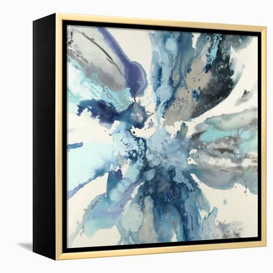 Blue Flower Explosion-Randy Hibberd-Framed Stretched Canvas