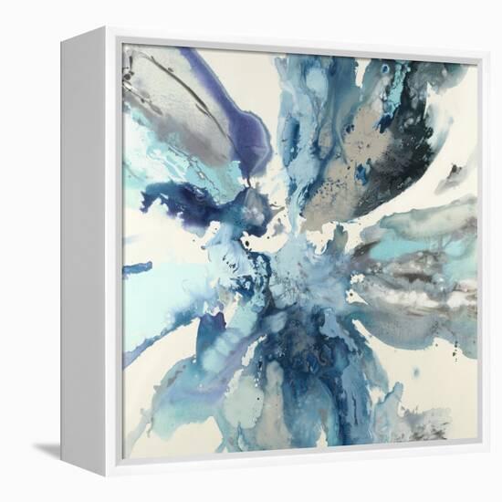 Blue Flower Explosion-Randy Hibberd-Framed Stretched Canvas