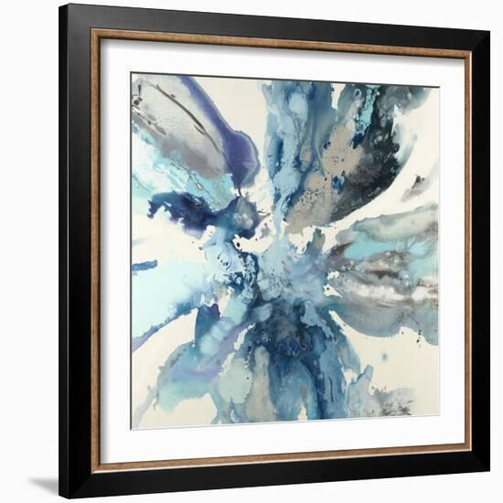 Blue Flower Explosion-Randy Hibberd-Framed Art Print