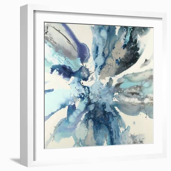 Blue Flower Explosion-Randy Hibberd-Framed Art Print