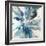 Blue Flower Explosion-Randy Hibberd-Framed Art Print