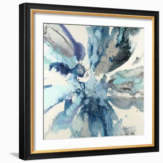 Blue Flower Explosion-Randy Hibberd-Framed Art Print