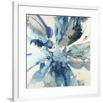 Blue Flower Explosion-Randy Hibberd-Framed Art Print