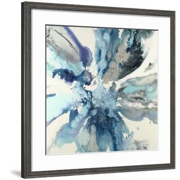 Blue Flower Explosion-Randy Hibberd-Framed Art Print