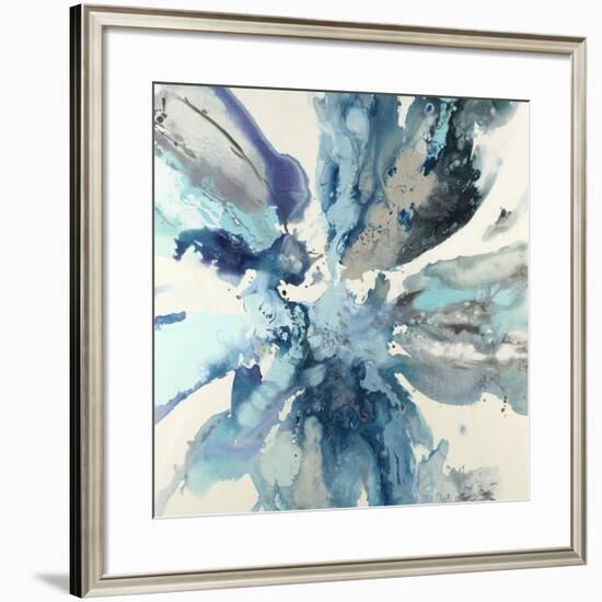 Blue Flower Explosion-Randy Hibberd-Framed Art Print