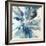 Blue Flower Explosion-Randy Hibberd-Framed Art Print