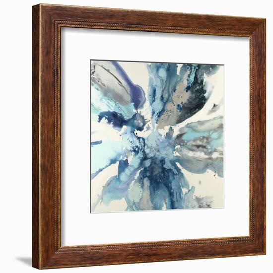 Blue Flower Explosion-Randy Hibberd-Framed Art Print