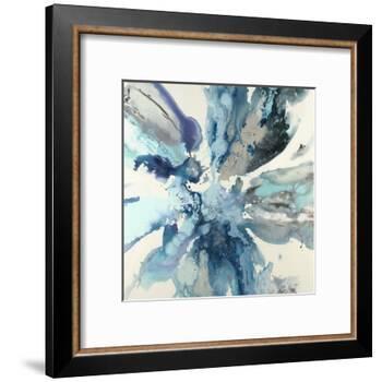 Blue Flower Explosion-Randy Hibberd-Framed Art Print