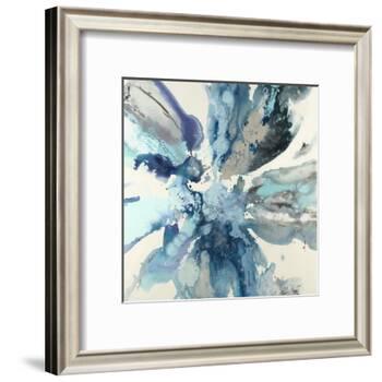 Blue Flower Explosion-Randy Hibberd-Framed Art Print
