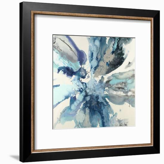 Blue Flower Explosion-Randy Hibberd-Framed Art Print