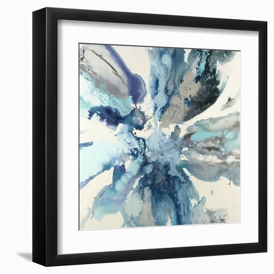 Blue Flower Explosion-Randy Hibberd-Framed Art Print