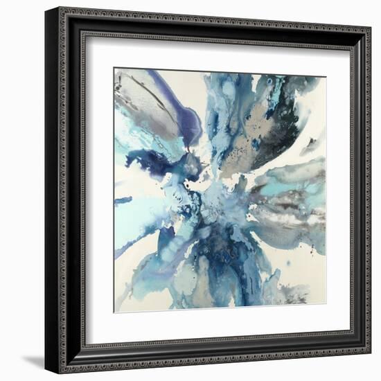 Blue Flower Explosion-Randy Hibberd-Framed Art Print