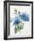 Blue Flower Garden II-Asia Jensen-Framed Art Print