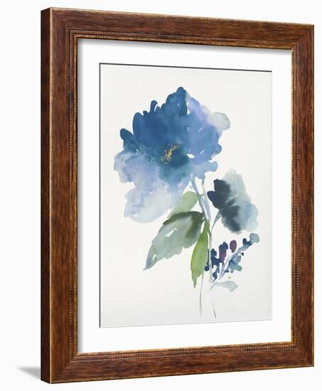 Blue Flower Garden III-Asia Jensen-Framed Art Print