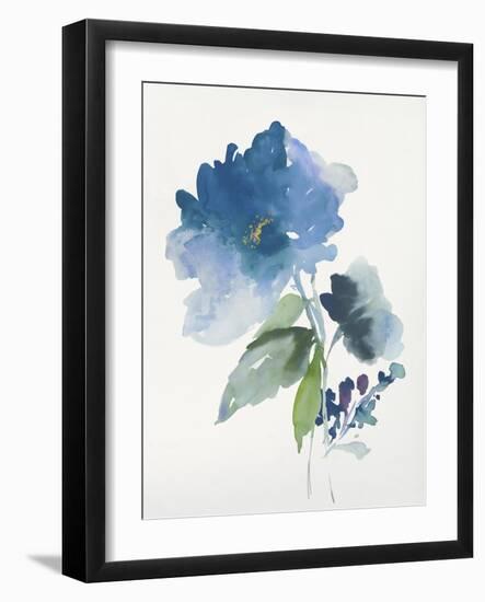 Blue Flower Garden III-Asia Jensen-Framed Art Print