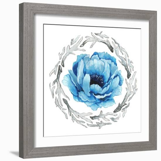 Blue Flower II-Elizabeth Medley-Framed Photographic Print