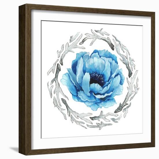 Blue Flower II-Elizabeth Medley-Framed Photographic Print