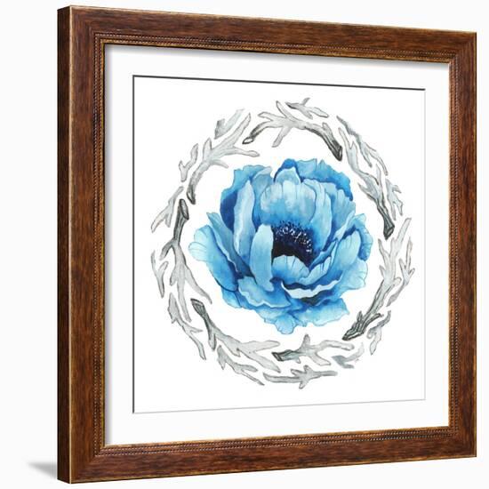 Blue Flower II-Elizabeth Medley-Framed Photographic Print