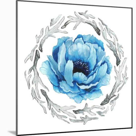 Blue Flower II-Elizabeth Medley-Mounted Photographic Print