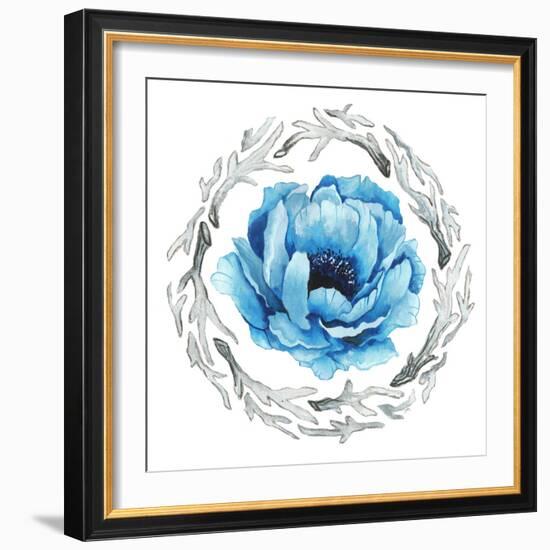 Blue Flower II-Elizabeth Medley-Framed Photographic Print