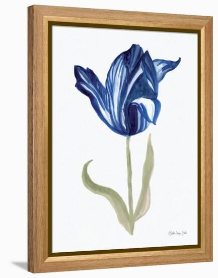 Blue Flower Stem I-Stellar Design Studio-Framed Stretched Canvas