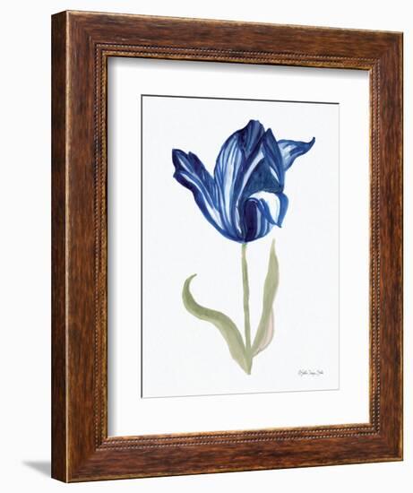 Blue Flower Stem I-Stellar Design Studio-Framed Art Print