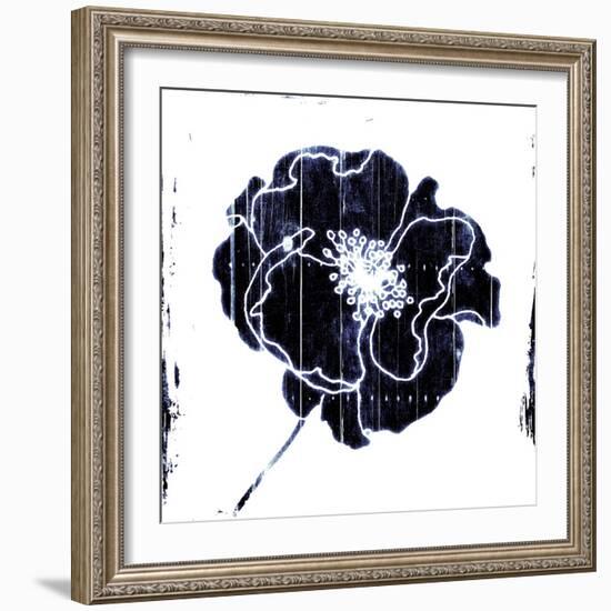 Blue Flower-Jace Grey-Framed Art Print