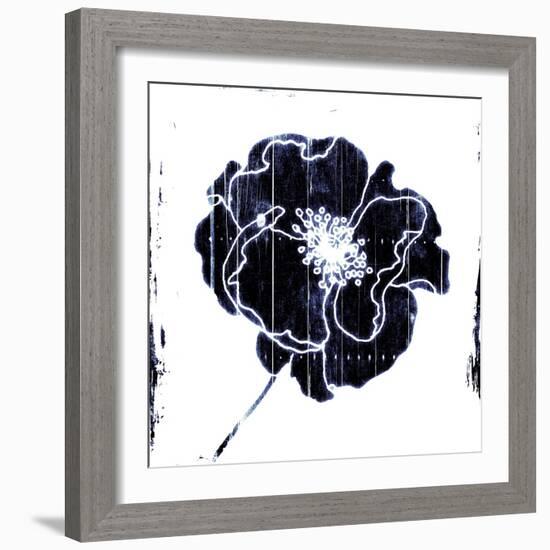 Blue Flower-Jace Grey-Framed Art Print