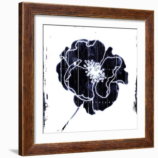 Blue Flower-Jace Grey-Framed Art Print