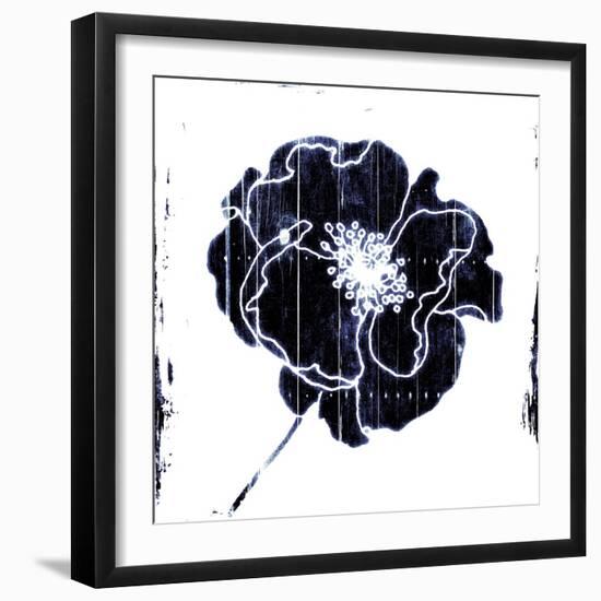 Blue Flower-Jace Grey-Framed Art Print