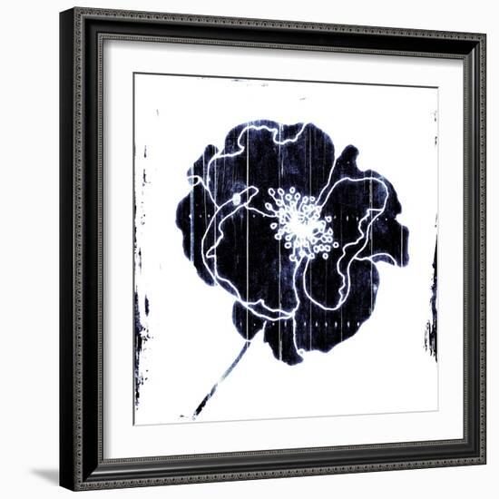 Blue Flower-Jace Grey-Framed Art Print