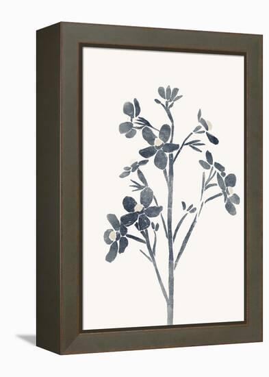 Blue Flowers 1-Yuyu Pont-Framed Stretched Canvas