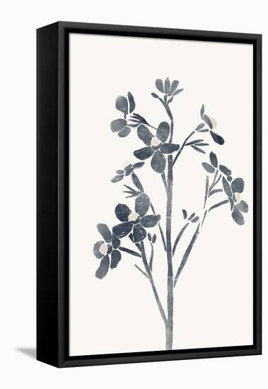 Blue Flowers 1-Yuyu Pont-Framed Stretched Canvas