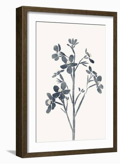 Blue Flowers 1-Yuyu Pont-Framed Art Print