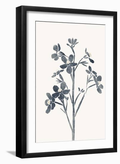 Blue Flowers 1-Yuyu Pont-Framed Art Print